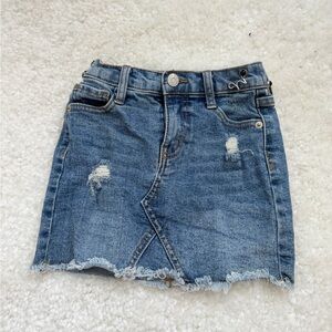 Cat and Jack Denim Distressed Mini Skirt